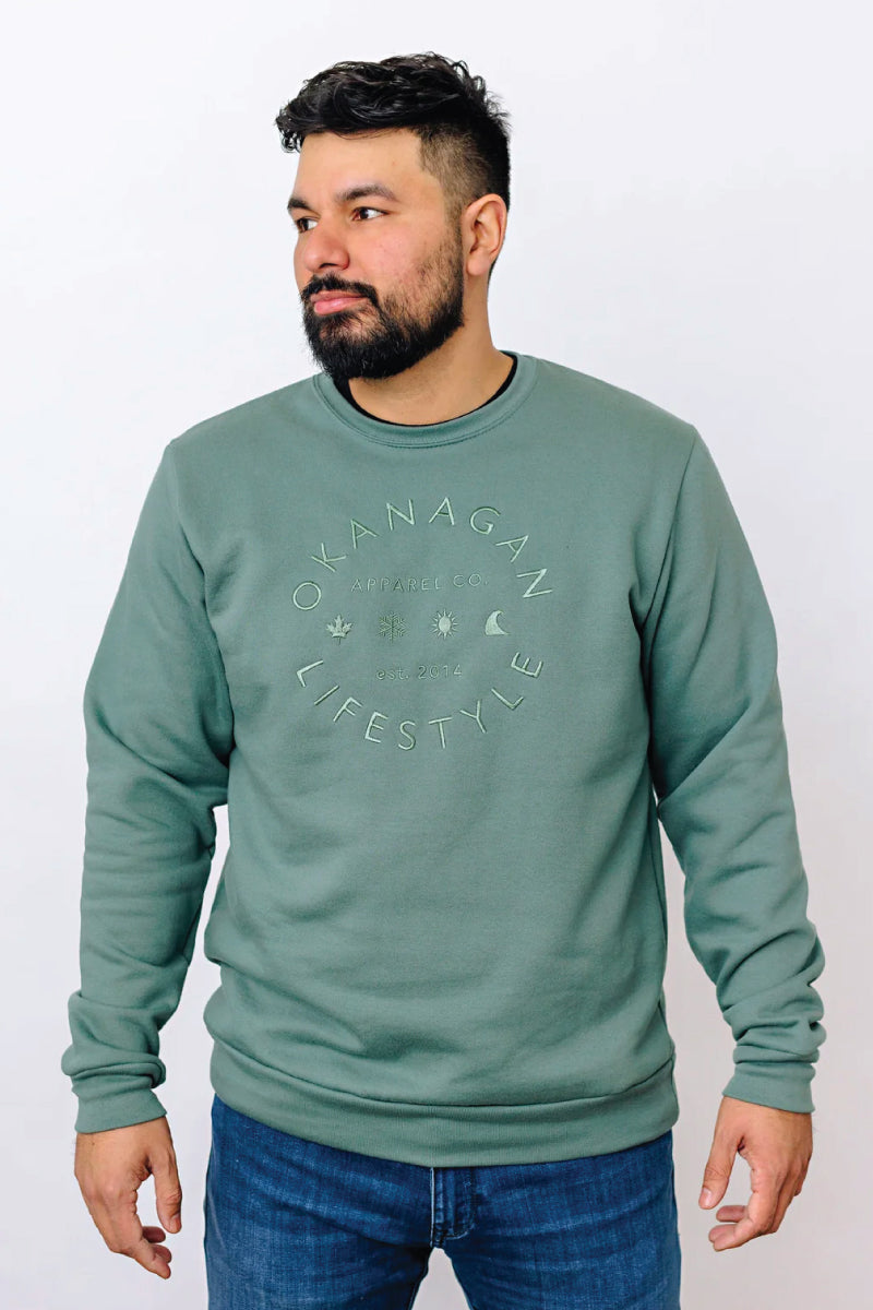 Unisex Sage Community Embroidered Crewneck - SGE